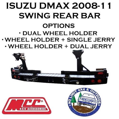 MCC REAR SWING BAR FITS ISUZU DMAX 2008 -2011 / 022-02 ADR TOWBAR 4X4 