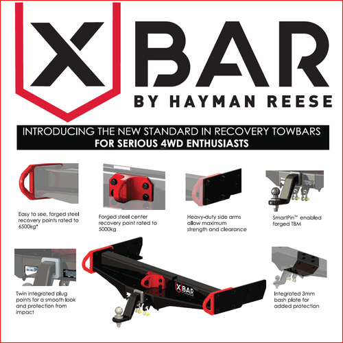 HAYMAN REESE FIT ISUZU D-MAX TF X-BAR 2BOXES OFFROAD RECOVERY POINTS XBAR TOWBAR 