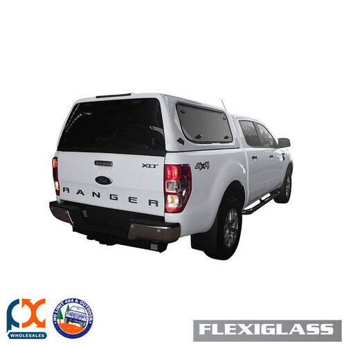 FLEXIGLASS FIT FORD RANGER PX-DC FLEXITRADE LIFTUP WINDOORX2 HS-HIGHLIGHT SILVER