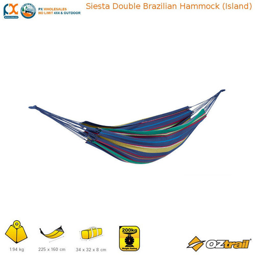 Siesta Double Brazilian Hammock (Island)