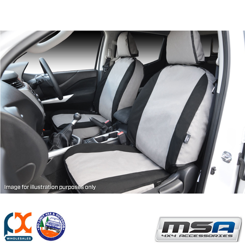 MSA SEAT COVERS FITS MAZDA BT-50 FRONT TWIN BUCKETS (AIRBAG SEATS)