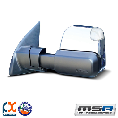 MSA 4X4 TOWING MIRROR (CHROME HEATED ELECTRIC INDICATORS) NISSAN P Y62-2013-C