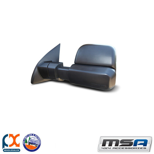 MSA 4X4 TOWING MIRROR (BLACK ELECTRIC) FITS TOYOTA LC LC200 SERIES 07-CURRENT