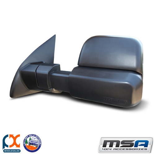 MSA 4X4 TOWING MIRROR (BLACK HEATED ELECTRIC) FITS FORD RANGER 2012-CURRENT