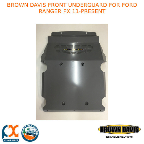 BROWN DAVIS FRONT UNDERGUARD FITS FORD RANGER PX 11-PRESENT - UGFRPXF1-FRPX