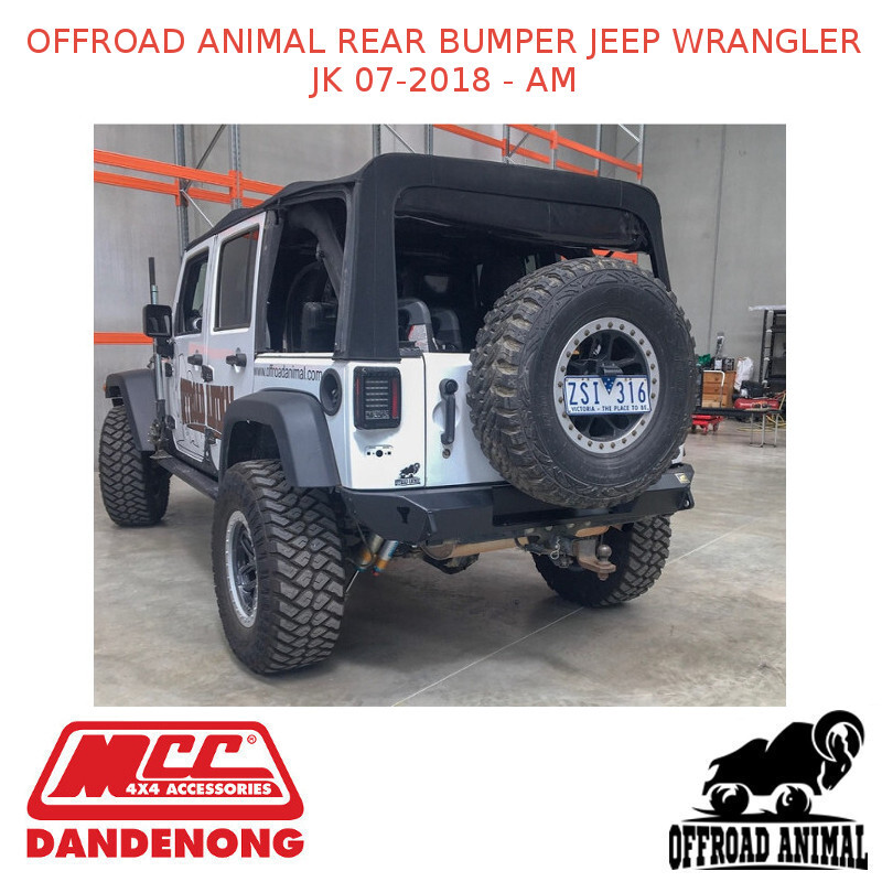 OFFROAD ANIMAL REAR BUMPER JEEP WRANGLER JK 07-2018