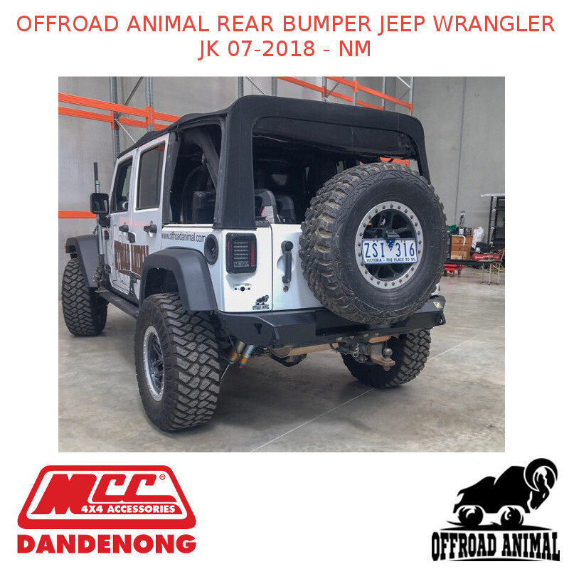 Rear bumper, Jeep Wrangler JK 07-2018