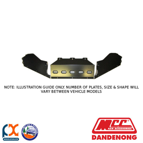 MCC UNDER BAR PROTECTION PLATE (3 PIECES)-LAND CRUISER 70S (76) (03/07-PRESENT)