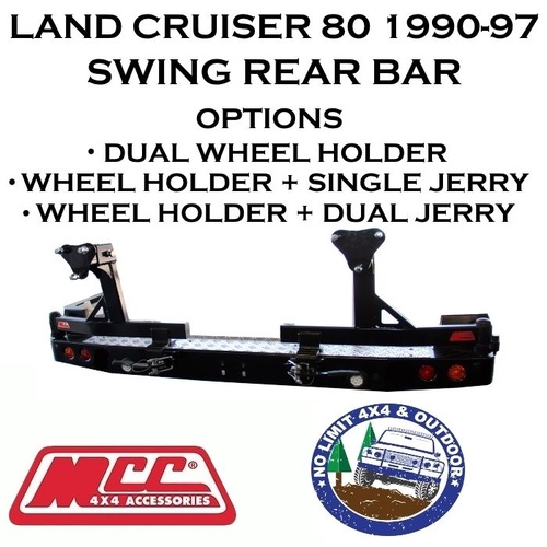 MCC REAR SWING BAR LAND CRUISER 80 SERIES 1990-97 022-02 ADR 4X4 OFFROAD