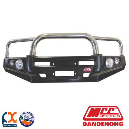 MCC FALCON STEEL WINCH BULL BAR – 3 LOOPS FITS HOLDEN RODEO RA7 - 07002-001
