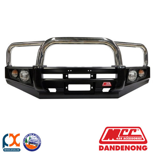 MCC FALCON BAR STAINLESS 3 LOOP-FITS HOLDEN COLORADO (RG) W/FOG LIGHTS 06/12-NOW