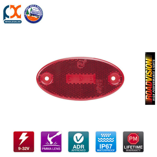 1200R LED CLEARANCE LAMP 1200 RED