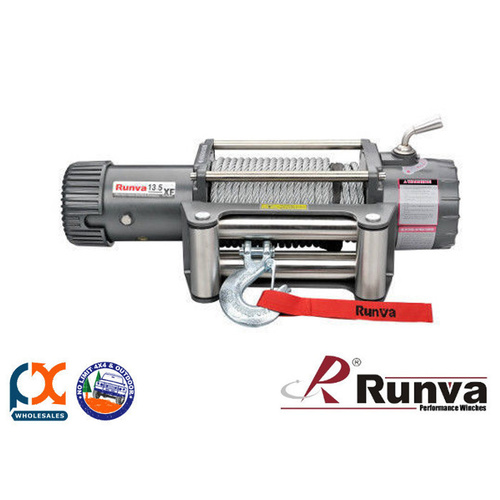 RUNVA 13500lb ELECTRIC 7.2HP GREY GALVANISED STEEL CABLE