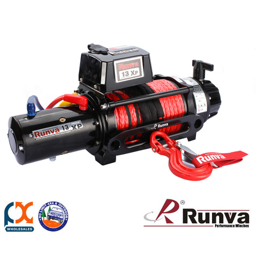 RUNVA 13000lb 4X4 ELECTRIC SERIES 13XP PREMIUM 12V WITH SYNTHETIC ROPE - FULL IP67 PROTECTION