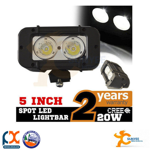 SUNYEE 5 INCH 20W CREE LED WORK LIGHT BAR SPOT OFFROAD LAMP 