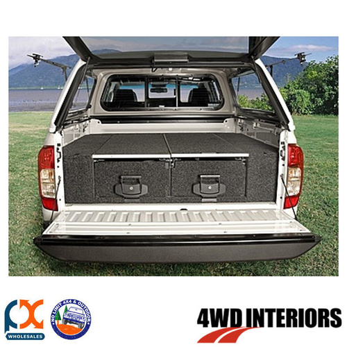 OUTBACK 4WD INTERIOR TWIN DRAWER MODULE FIXED FLOOR TRITON MN DUAL CAB 10/9-2/15
