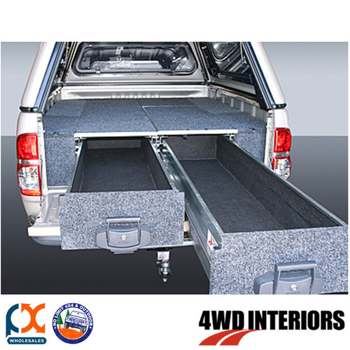 OUTBACK 4WD INTERIORS TWIN DRAWER MODULE FIXED FLOOR FIT ISUZU D-MAX TF EC 07/12
