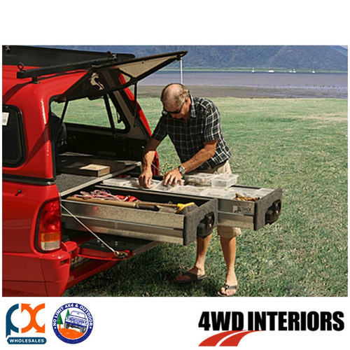 OUTBACK 4WD INTERIORS TWIN DRAWER MODULE WITH FIXED FLOOR FITS FORD FALCON FG UTE