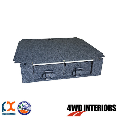 OUTBACK 4WD INTERIORS TWIN DRAWER MODULE WITH FIXED FLOOR FOR LC WAGON 07-ON