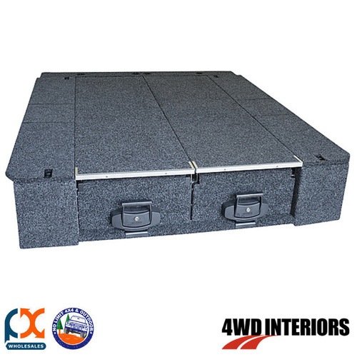 OUTBACK 4WD INTERIORS TWIN DRAWER MODULE FIXED FLOOR FOR LC PRADO 10/02-09/09