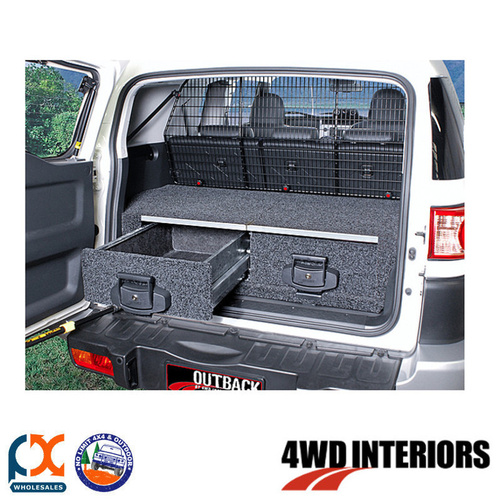 OUTBACK 4WD INTERIORS TWIN DRAWER MODULE FIXED FLOOR FOR LANDCRUISER FJ WAGON