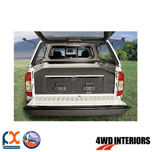 OUTBACK 4WD INTERIOR TWIN DRAWER MODULE FRIDGE FLOOR HILUX DOUBLECAB 11/97-02/05
