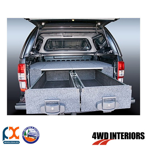 OUTBACK 4WD INTERIORS TWIN DRAWER MODULE - SINGLE ROLLER RANGER PK DC 2007-09/11