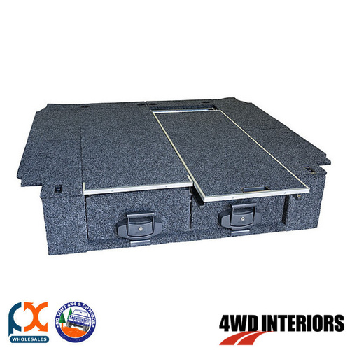 OUTBACK 4WD INTERIORS TWIN DRAWER SINGLE ROLLER NAVARA D22 DUAL CAB 04/97-10/05