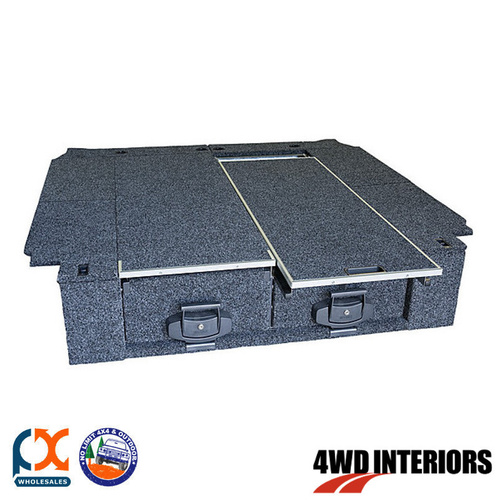 OUTBACK 4WD INTERIORS TWIN DRAWER SINGLE ROLLER NAVARA D40 STX DUAL CAB 11/05-ON