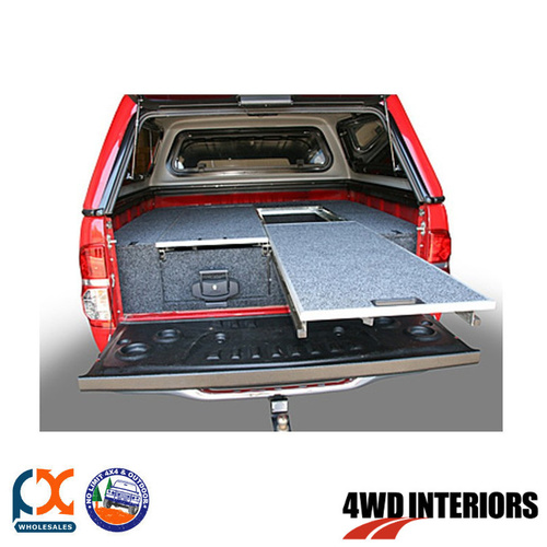 OUTBACK 4WD INTERIORS TWIN DRAWER MODULE SINGLE FLOOR RODEO DUAL CAB 12/02-07/12