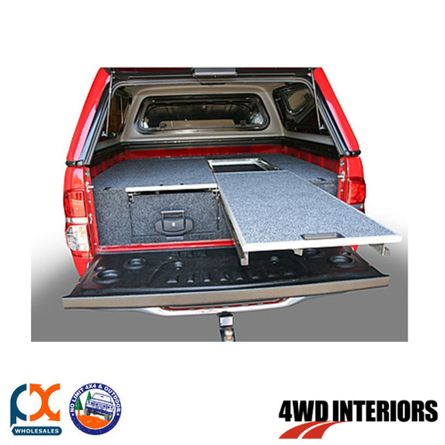 OUTBACK 4WD INTERIORS TWIN DRAWER MODULE SINGLE FLOOR RODEO DUAL CAB 1988-11/02