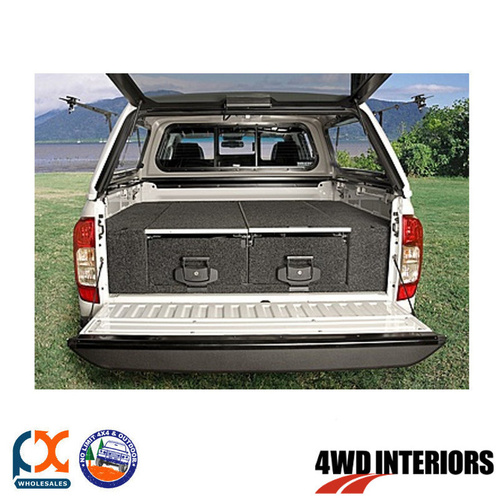 OUTBACK 4WD INTERIORS TWIN DRAWER SINGLE ROLLER TRITON MN DUAL CAB 10/09-02/15