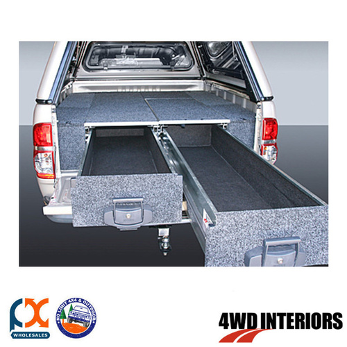 OUTBACK 4WD INTERIORS TWIN DRAWER MODULE - SINGLE ROLLER COLORADO RG EC 07/12-ON