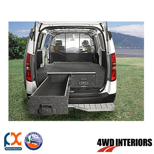 OUTBACK 4WD INTERIOR TWIN DRAWER REAR ACCESS SINGLE ROLLER HYUNDAI ILOAD 2009-ON