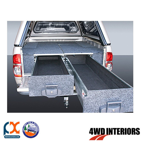 OUTBACK 4WD INTERIORS TWIN DRAWER SINGLE FLOOR RODEO EXTRA & SC 12/02-07/12