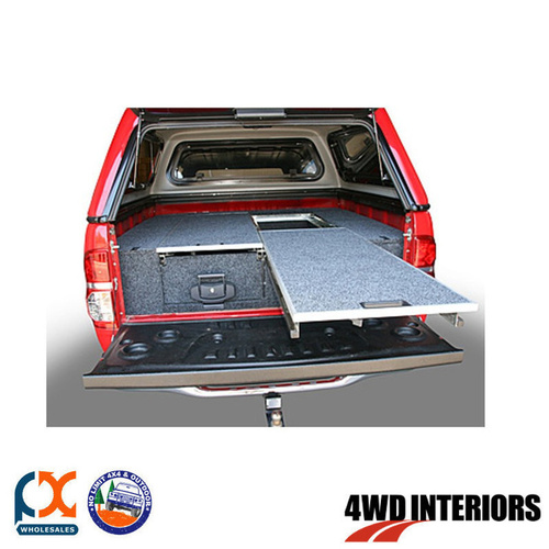 OUTBACK 4WD INTERIORS TWIN DRAWER MODULE DUAL FLOOR RODEO DUAL CAB 12/02-07/12
