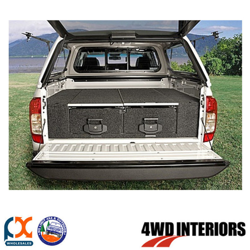 OUTBACK 4WD INTERIORS TWIN DRAWER DUAL ROLLER FLOOR TRITON ML DUAL CAB 8/6-9/9