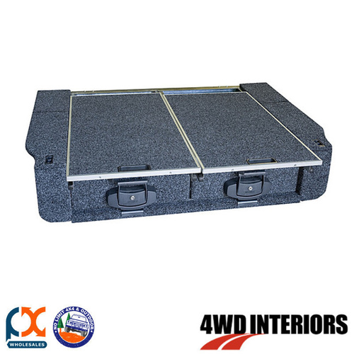 OUTBACK 4WD INTERIORS TWIN DRAWER DUAL ROLLER FLOOR TRITON MQ DUAL CAB 03/15-ON