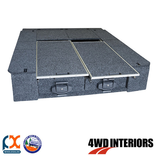 OUTBACK 4WD INTERIOR TWIN DRAWER REAR DUAL ROLLER FLOOR FITS TOYOTA HIACE VAN