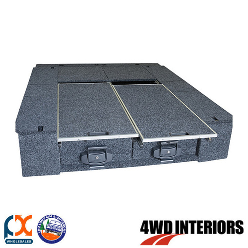 OUTBACK 4WD INTERIORS TWIN DRAWER MODULE DUAL FRIDGE FLOOR FITS FORD FALCON FG UTE