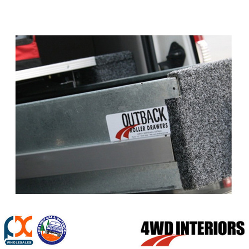 OUTBACK 4WD INTERIOR TWIN DRAWER MODULE SINGLE FLOOR PAJERO PLATINUM 10-ON
