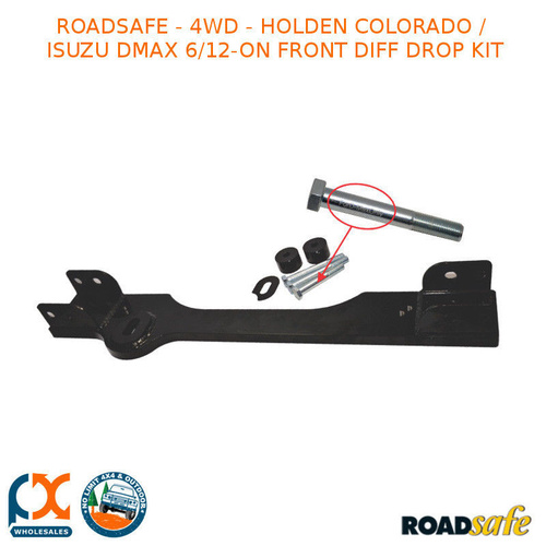 ROADSAFE - 4WD FITS HOLDEN COLORADO/ FITS ISUZU DMAX 6/12-ON FRONT DIFF DROP KIT