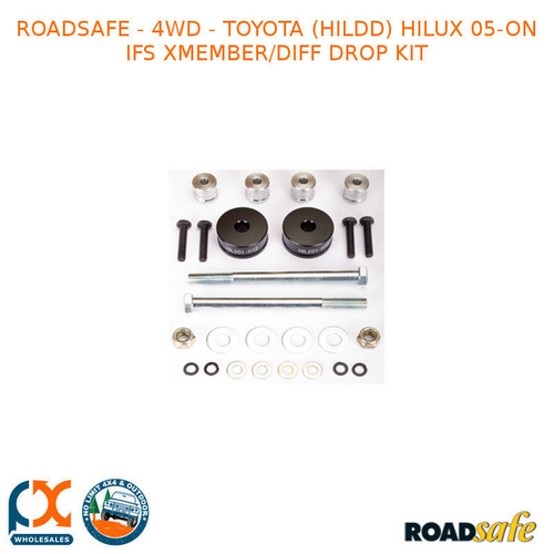 ROADSAFE 4WD FITS TOYOTA (HILDD) HILUX 05-ON IFS XMEMBER/DIFF DROP KIT