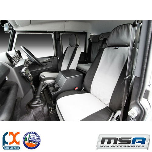 MSA SEAT COVERS FOR LAND ROVER DEFENDER FRONT TWIN BUCKETS