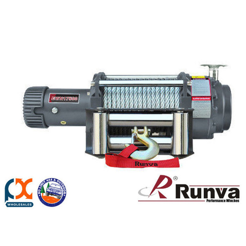 RUNVA 17500lb ELECTRIC 7.2HP GREY GALVANISED STEEL CABLE