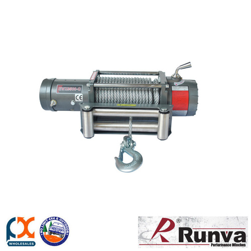 RUNVA 9500lb ELECTRIC EWX9500-Q 24V WITH GALVANISED STEEL CABLE