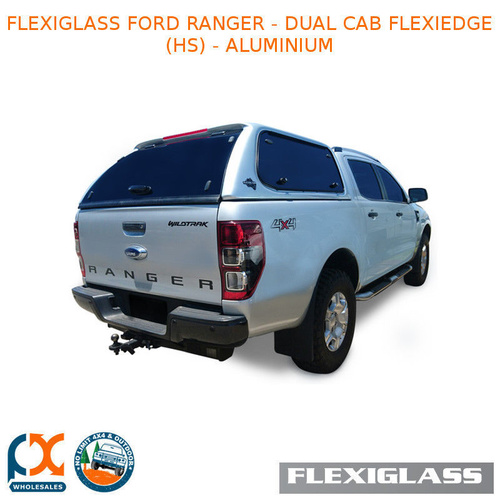 FLEXIGLASS FORD RANGER - DUAL CAB FLEXIEDGE LIFT UP WINDOOR X 2 (HS) - ALUMINIUM