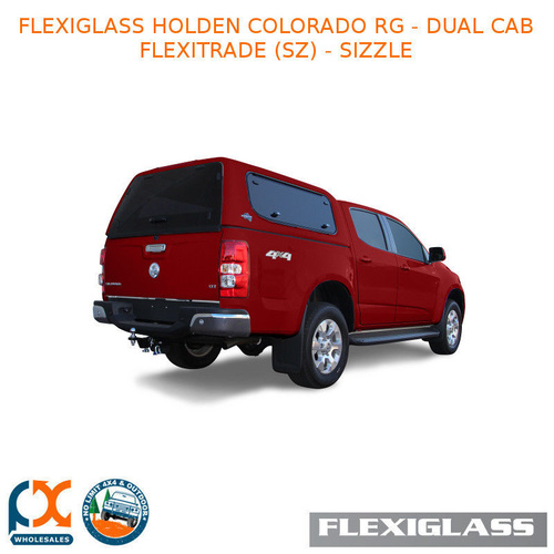 FLEXIGLASS HOLDEN COLORADO RG - DUAL CAB FLEXITRADE LIFT UP WINDOOR X 2 (SZ) - SIZZLE