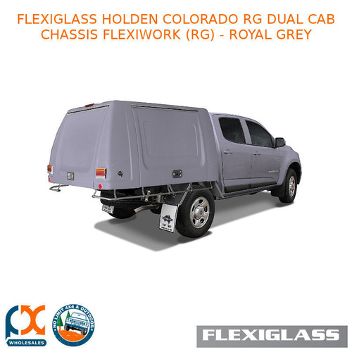 FLEXIGLASS HOLDEN COLORADO RG DUAL CAB CHASSIS  FLEXIWORK FRONT, REAR & SIDE WINDOWS (RG) - ROYAL GREY