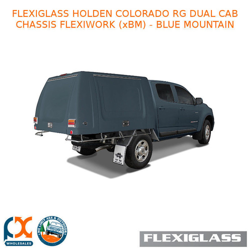 FLEXIGLASS HOLDEN COLORADO RG DUAL CAB CHASSIS FLEXIWORK FRONT, REAR & SIDE WINDOWS (XBM) - BLUE MOUNTAIN
